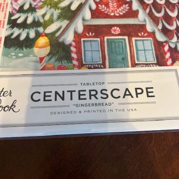 Hester &‎ Cook Gingerbread Tabletop Centerscape Christmas decor Double-sided - Picture 6 of 7